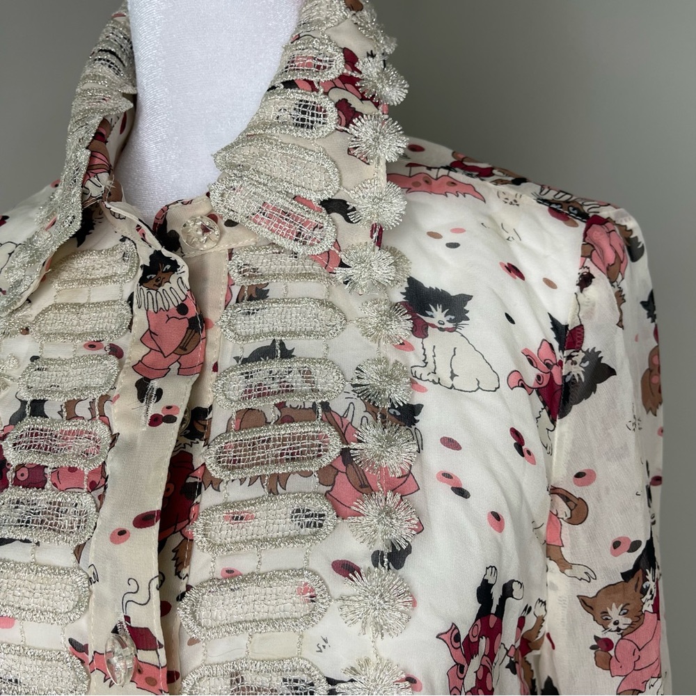 Anna Sui Embroidered Blouse